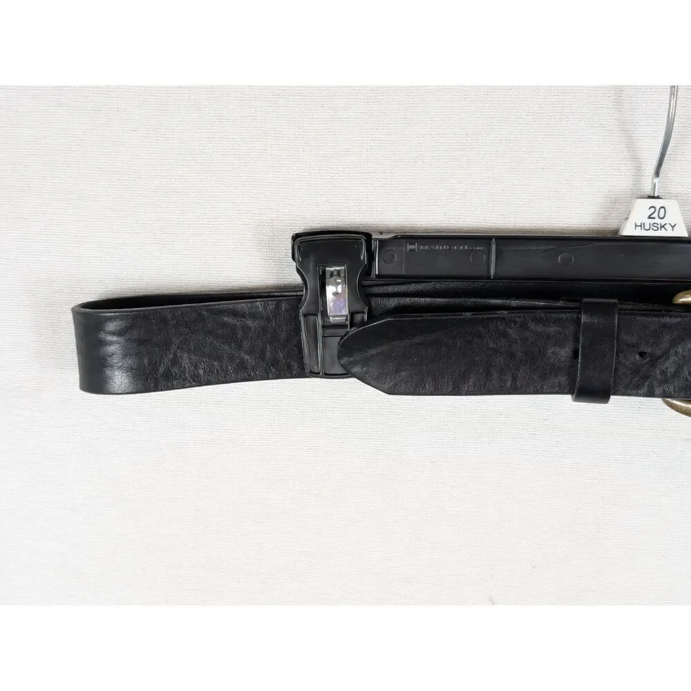 Justin Boots Black Leather Belt 42 inches